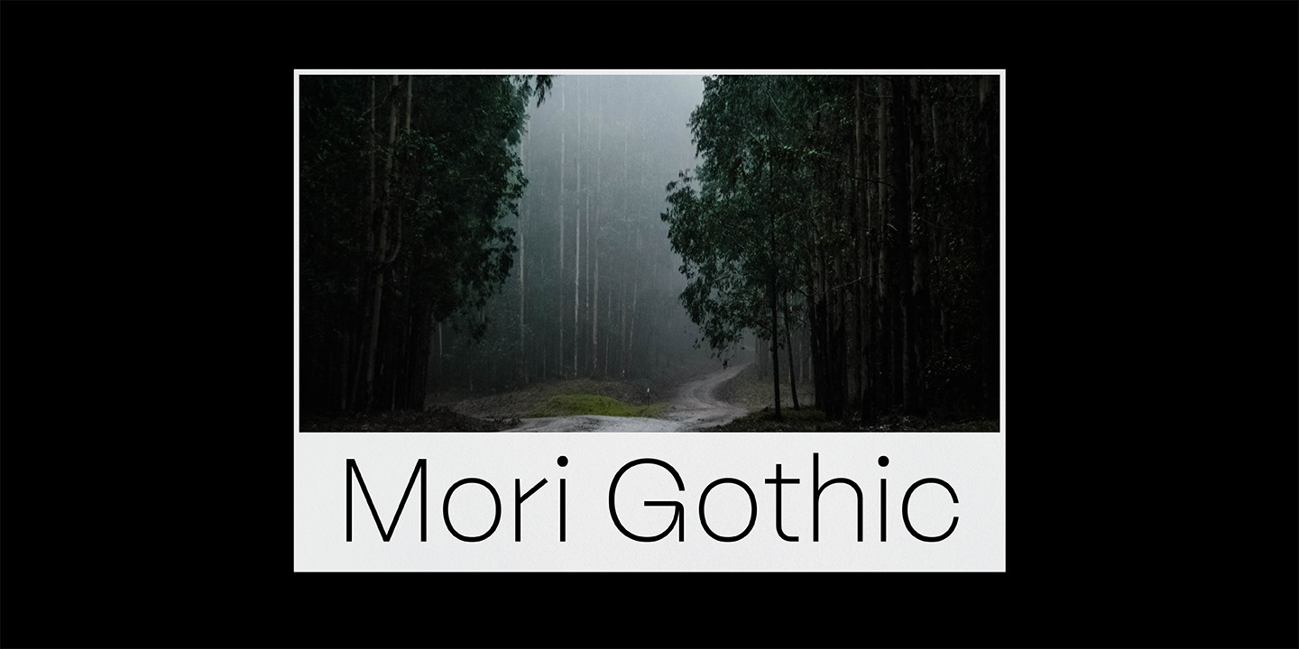 Mori Gothic Regular Font preview